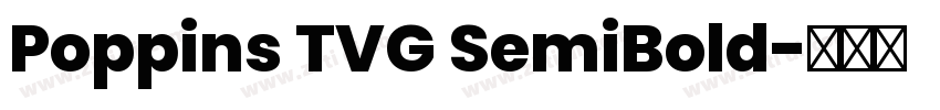 Poppins TVG SemiBold字体转换